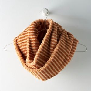 ⏰ Striped Faux Fur Infinity Scarf